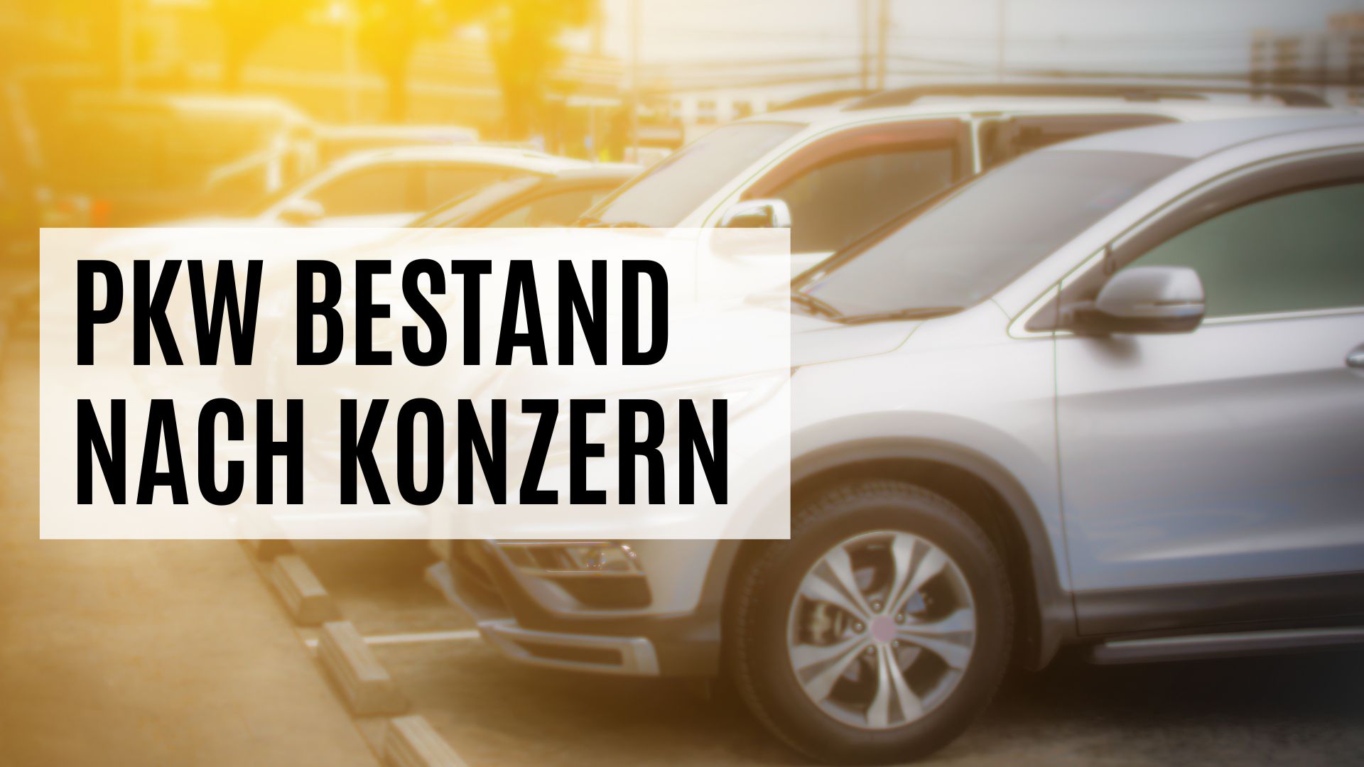 Der Bestand an Pkws nach Konzernzugehörigkeit