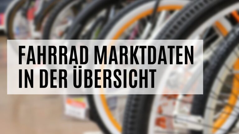 Fahrrad Marktdaten im Überblick