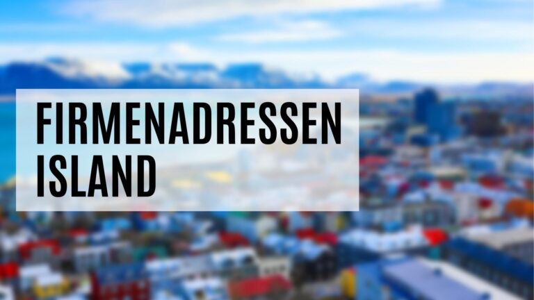 Die Firmenadresse Island mit vielen Zusatzdaten
