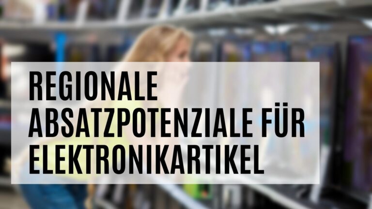 Regionale Absatzpotenziale für Elektronikartikel je PLZ
