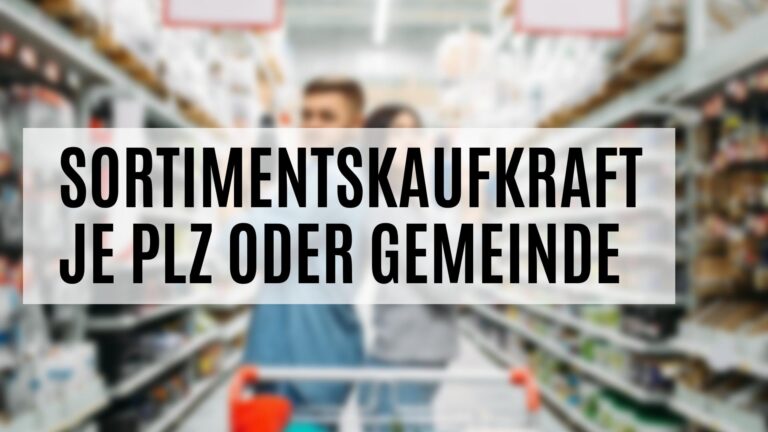 Die Sortimentskaufkraft auf regionaler Ebene