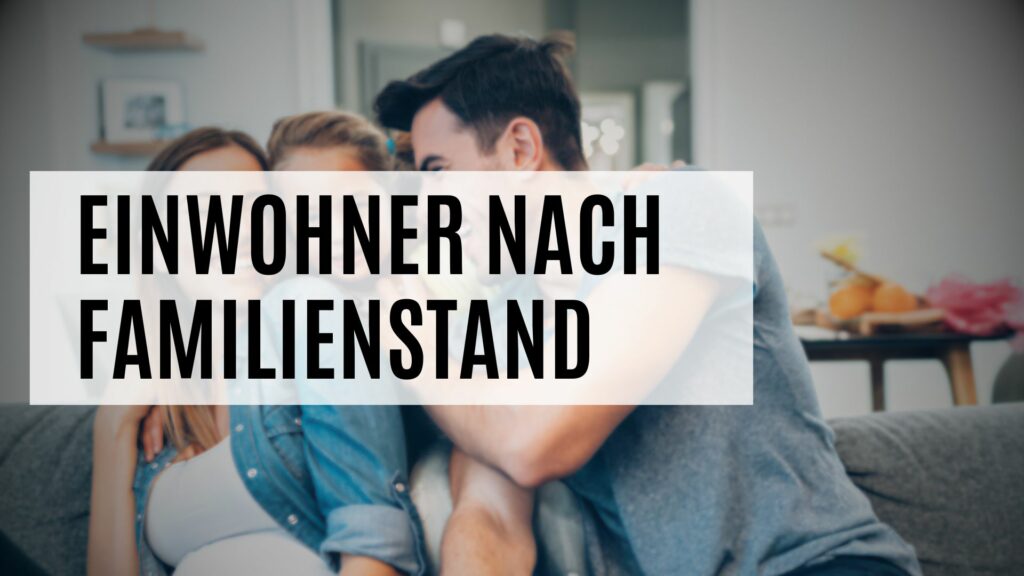 Die Einwohner nach Familienstand je PLZ oder Rasterebene
