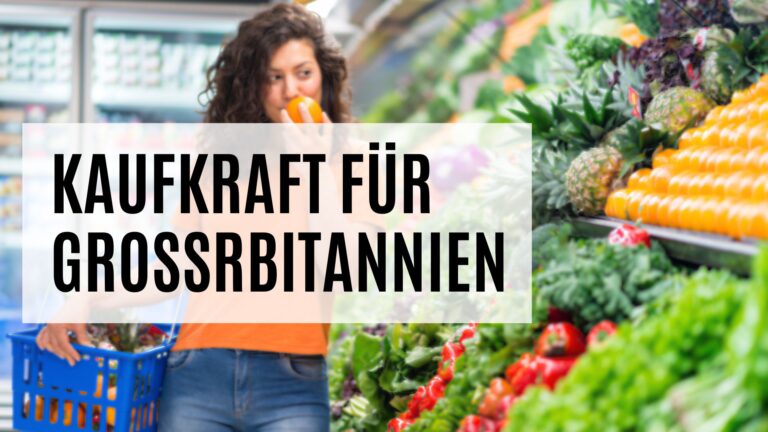 Die Kaufkraft Großbritannien auf Ebene der PLZ oder Gemeinde